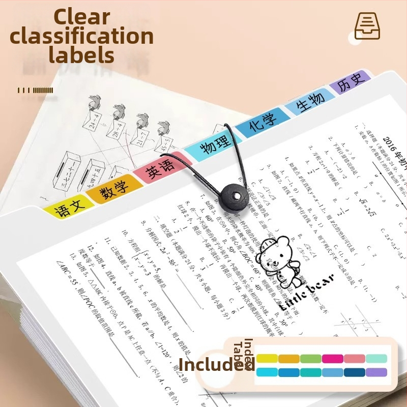 A4 akordeónový priečinok, plastový organizér na dokumenty, 5 priehradok