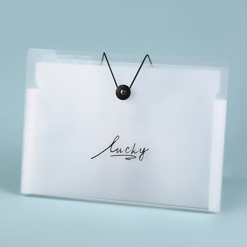 Α4 φάκελος-ακορντεόν για έγγραφα, πλαστικός, 5 διαμερίσματα