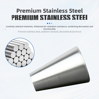 Szekrényfogantyú rozsdamentes acélból, matt felület, bár alakú, felületre szerelhető, modern minimalist stílus