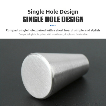 Szekrényfogantyú rozsdamentes acélból, matt felület, bár alakú, felületre szerelhető, modern minimalist stílus