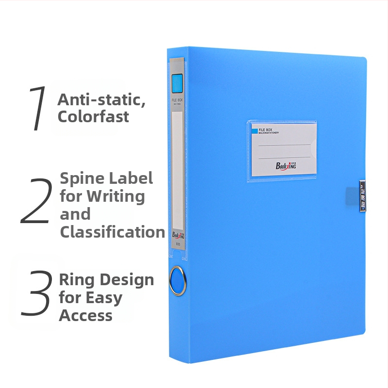 A4 PP kutija za dosije, model 958, debljina 0,8 mm, širina stražnjeg dijela 50 mm, marka Fire-rich