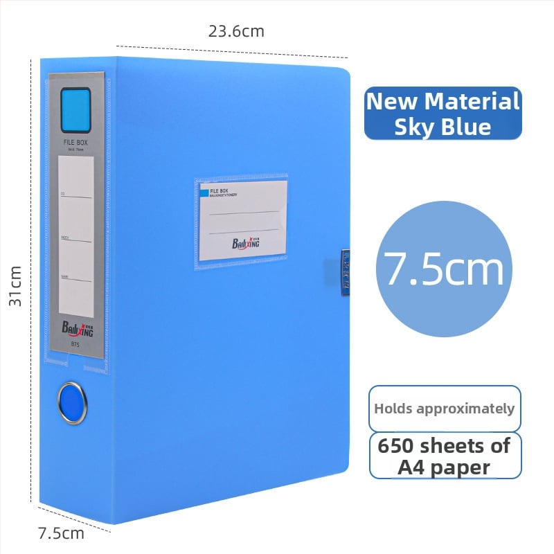 A4 PP kutija za dosije, model 958, debljina 0,8 mm, širina stražnjeg dijela 50 mm, marka Fire-rich