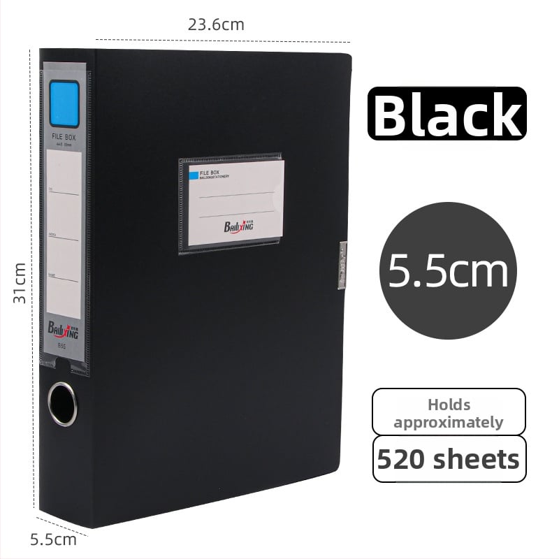 A4 PP kutija za dosije, model 958, debljina 0,8 mm, širina stražnjeg dijela 50 mm, marka Fire-rich