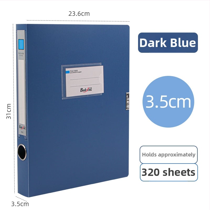 A4 PP kutija za dosije, model 958, debljina 0,8 mm, širina stražnjeg dijela 50 mm, marka Fire-rich