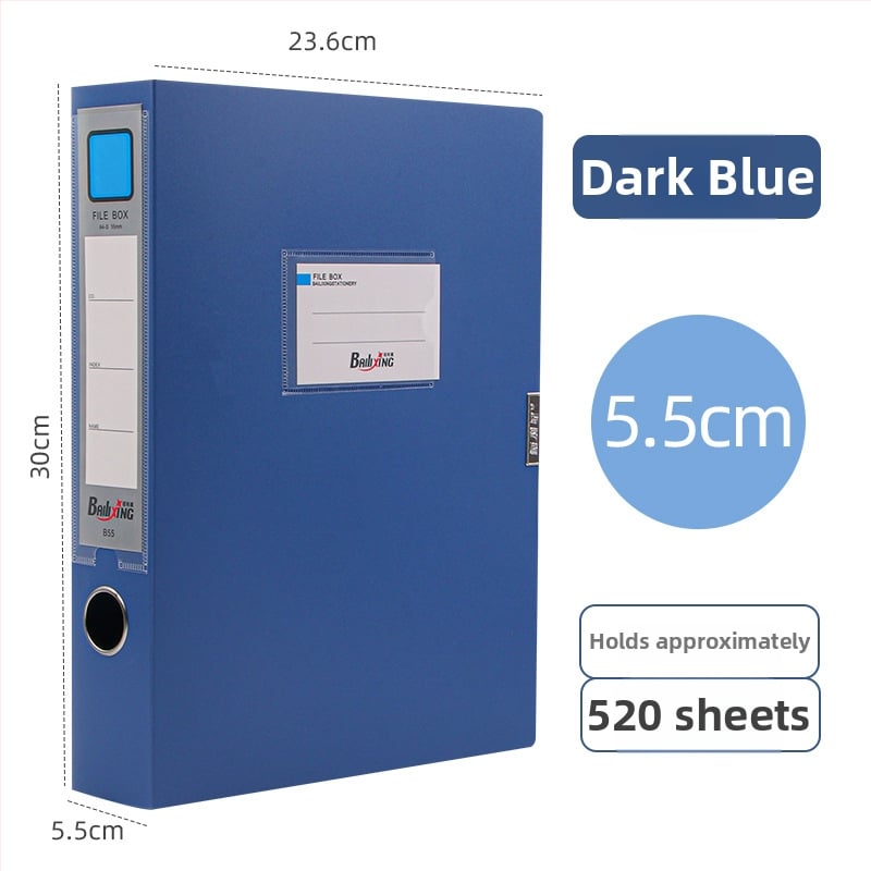 A4 PP kutija za dosije, model 958, debljina 0,8 mm, širina stražnjeg dijela 50 mm, marka Fire-rich