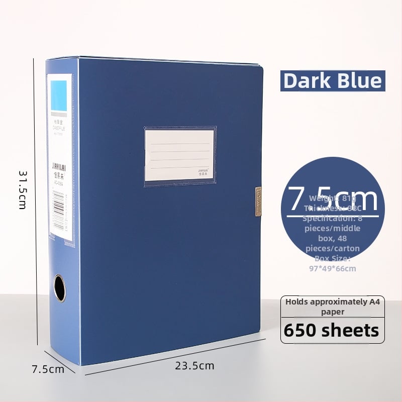 A4 PP kutija za dosije, model 958, debljina 0,8 mm, širina stražnjeg dijela 50 mm, marka Fire-rich