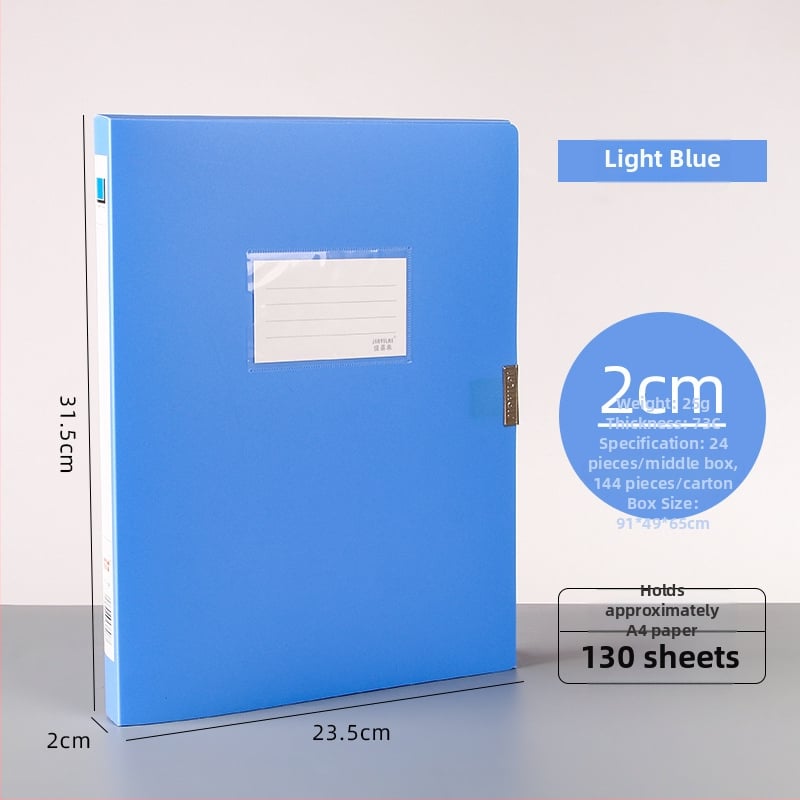 A4 PP kutija za dosije, model 958, debljina 0,8 mm, širina stražnjeg dijela 50 mm, marka Fire-rich