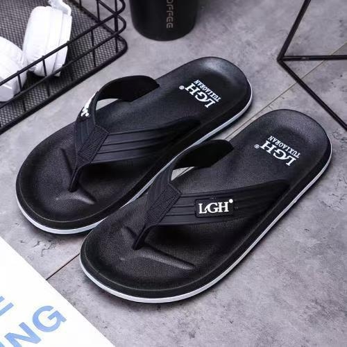 Muške flip-flop papuče, ležerni stil s otvorenim prstima, PVC gornji dio, PVC đon, injekcijski oblikovan đon