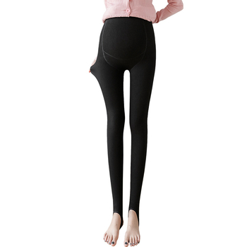 Trudničke hlače s podrškom za trbuh, srednja debljina, tkanina akrilni smjesa (90% akril + <30% drugi), uski kroj