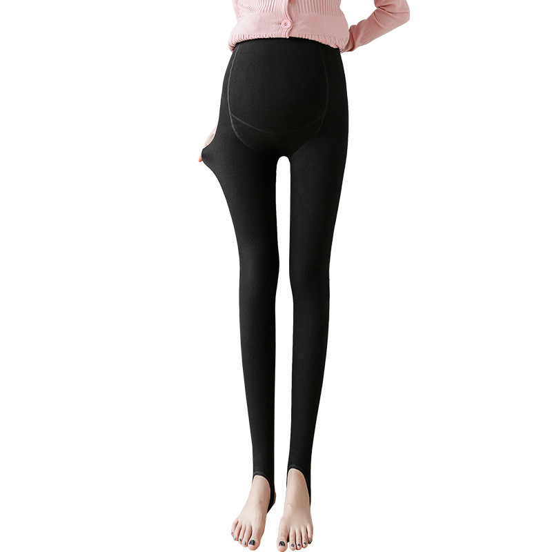 Trudničke hlače s podrškom za trbuh, srednja debljina, tkanina akrilni smjesa (90% akril + <30% drugi), uski kroj