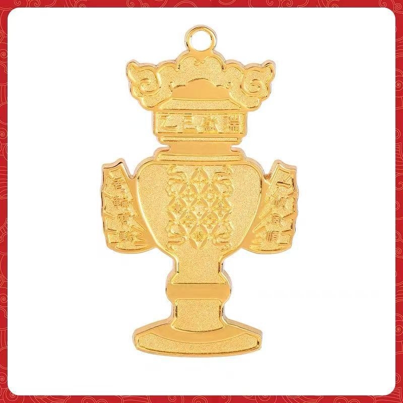 Auto viseća ukras s kineskim stilom Guanyin i motivom bakrenog novčića; materijal: legura; pakiranje: akrilna kućica pojedinačno pakirana; kategorija: kartica