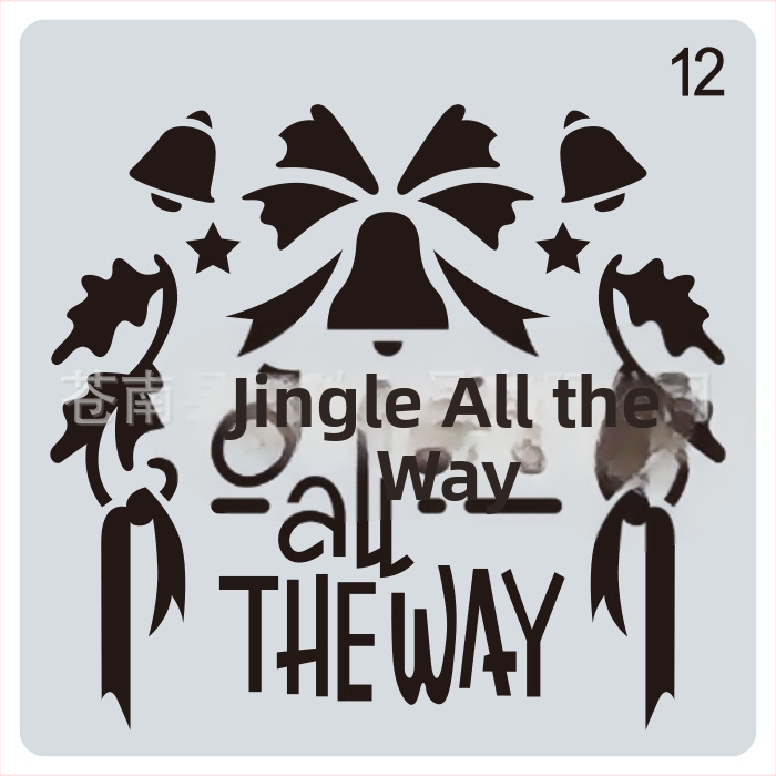 Vianočný šablón na maľovanie a DIY denník • Materiál: PET • Import: Nie • IP autorizácia: Nie • Licencovaný súkromný štítok: Nie