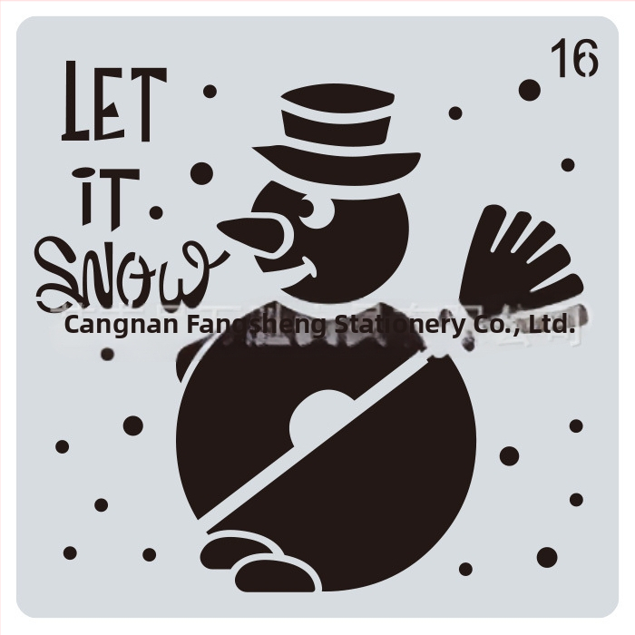 Vianočný šablón na maľovanie a DIY denník • Materiál: PET • Import: Nie • IP autorizácia: Nie • Licencovaný súkromný štítok: Nie