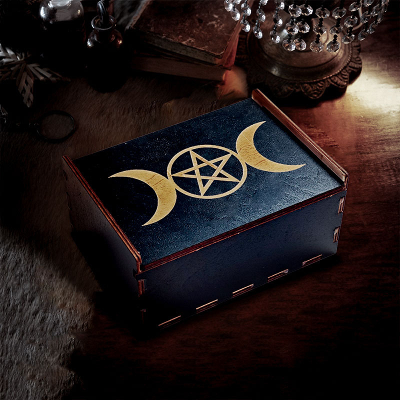 BB01-11 Drvena kutija za tarot s lotosom i dvanaest znakova zodijaka; push-pull dizajn; šperploča; kutija za pakiranje; drveni materijal; mogućnost prilagodbe.