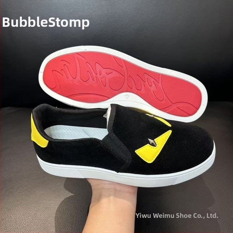 Casual tenisice Little Monster s motívom, slip-on sa elastikom; gornji dio od prvog sloja kože, EVA ulošak, mrežasti podstavak, gumeni đon, injekijski oblikovan đon; prozračan, lagan, protuklizan