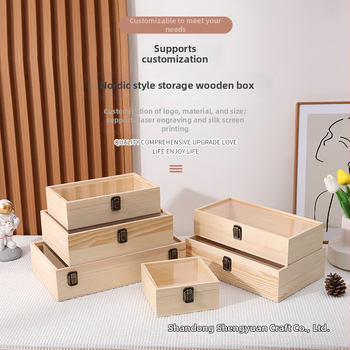 Drvena kutija za poklon za nakit i sačuvane cvijeće, s logom, oznaka protiv krivotvorenja, model 3-10