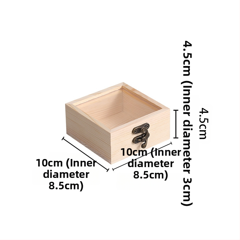 Drvena kutija za poklon za nakit i sačuvane cvijeće, s logom, oznaka protiv krivotvorenja, model 3-10