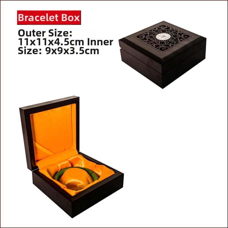 Drvena kutija za nakit s graviranjem i žutom svilenom unutrašnjošću, pogodna za narukvice, Buddhist perle i Bodhi dijelove te ogrlice; model 99, sveobuhvatno pakiranje, mogućnost tiska loga