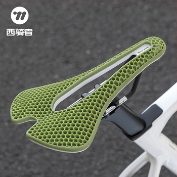 Седло за велосипед с honeycomb ударопоглъщане и куха дишаща конструкция, модел Yp0801258, материал гума + ПП + въглеродни влакна, марка West Rider