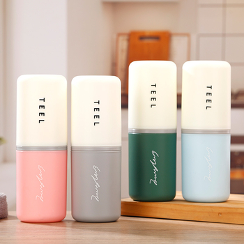 Putni set čaše za četkicu za zube — prozirna plastika, marka Xuzhou Fruits, otisak logotipa, prilagodba, jedno pakiranje