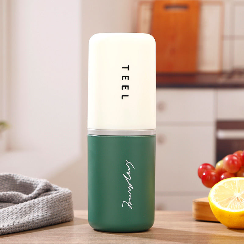 Putni set čaše za četkicu za zube — prozirna plastika, marka Xuzhou Fruits, otisak logotipa, prilagodba, jedno pakiranje