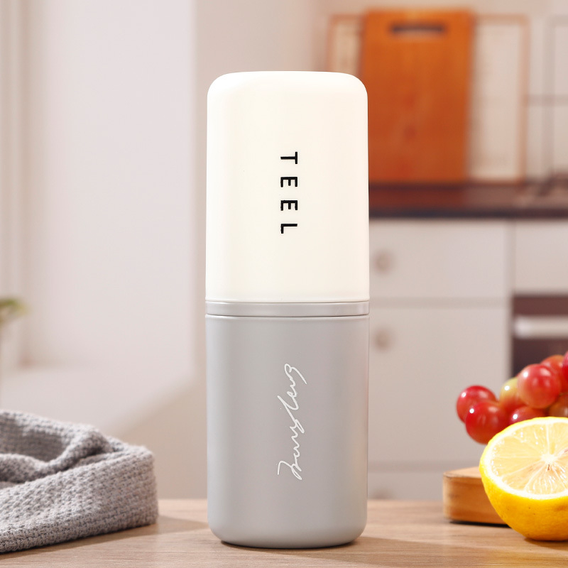 Putni set čaše za četkicu za zube — prozirna plastika, marka Xuzhou Fruits, otisak logotipa, prilagodba, jedno pakiranje