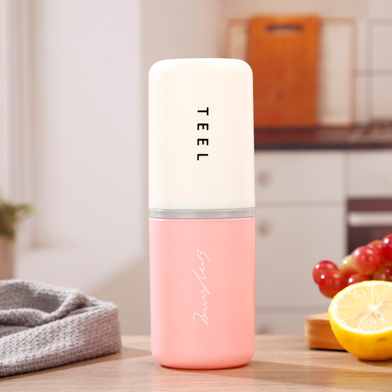 Putni set čaše za četkicu za zube — prozirna plastika, marka Xuzhou Fruits, otisak logotipa, prilagodba, jedno pakiranje