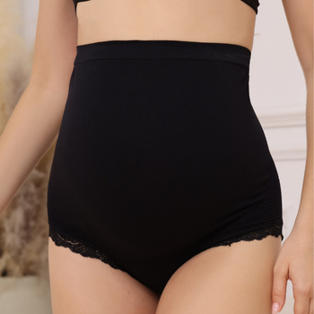 Bešavne trudničke gaćice s visokim strukom, čipka, 90–95% najlona, bez šavova, bez vidljivih linija, podižu stražnjicu