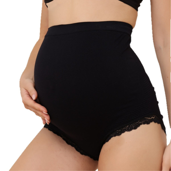 Bešavne trudničke gaćice s visokim strukom, čipka, 90–95% najlona, bez šavova, bez vidljivih linija, podižu stražnjicu