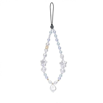 Narukvica za telefon na zapešće inspirirana Ouyang Nana — motiv šume i bijeli jelen (Materijal: matična biserna; Tip: narukvica za zapešće; Izlazak: proljeće 2025)