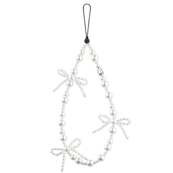 Narukvica za telefon na zapešće inspirirana Ouyang Nana — motiv šume i bijeli jelen (Materijal: matična biserna; Tip: narukvica za zapešće; Izlazak: proljeće 2025)