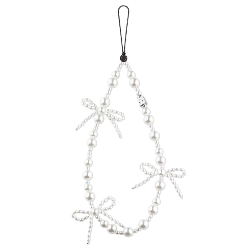 Narukvica za telefon na zapešće inspirirana Ouyang Nana — motiv šume i bijeli jelen (Materijal: matična biserna; Tip: narukvica za zapešće; Izlazak: proljeće 2025)