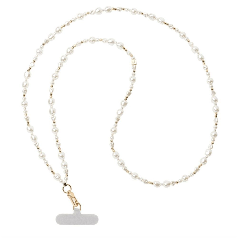 Narukvica za telefon na zapešće inspirirana Ouyang Nana — motiv šume i bijeli jelen (Materijal: matična biserna; Tip: narukvica za zapešće; Izlazak: proljeće 2025)