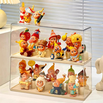 Star Man blind-box kutija za prikaz, prozirni PET materijal, s poklopcem, zaštita od prašine, može se slagati, kapacitet 18 L