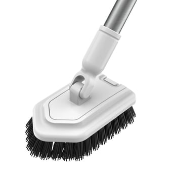 Подова четка How bright с дълга дръжка и твърда четина за почистване на подове, вани и плочки • пластмасова • 20 комплекта в кутия • 570 g