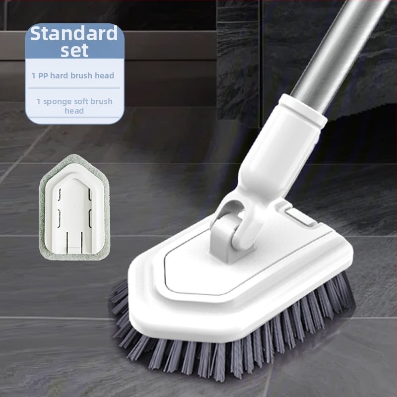 Подова четка How bright с дълга дръжка и твърда четина за почистване на подове, вани и плочки • пластмасова • 20 комплекта в кутия • 570 g