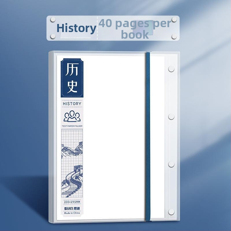 Sijin plastová zložka na dokumenty s priehľadnými vložkami, viacvrstvový organizátor, model CG002944, kapacita 60/40 strán