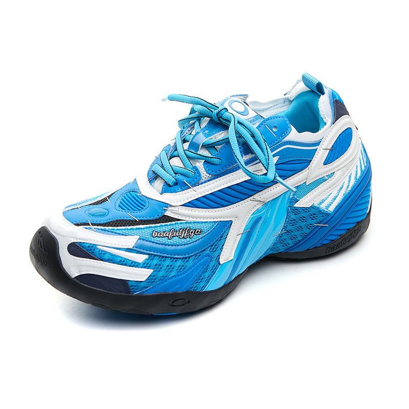 Unisex platform tenisice s dizajnom color-block, gornji dio od mikrovlakana, peta 6–8 cm, protuklizna potplata, PU ulošak