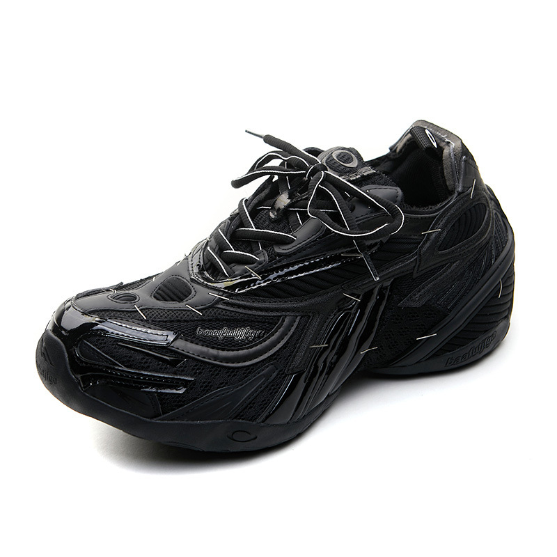 Unisex platform tenisice s dizajnom color-block, gornji dio od mikrovlakana, peta 6–8 cm, protuklizna potplata, PU ulošak
