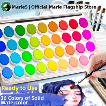 Set akvarel pre študentov — Marley/Marie's značka, materiál: akvarel, balenie: krabička, určenie: maľovanie vodovkami.