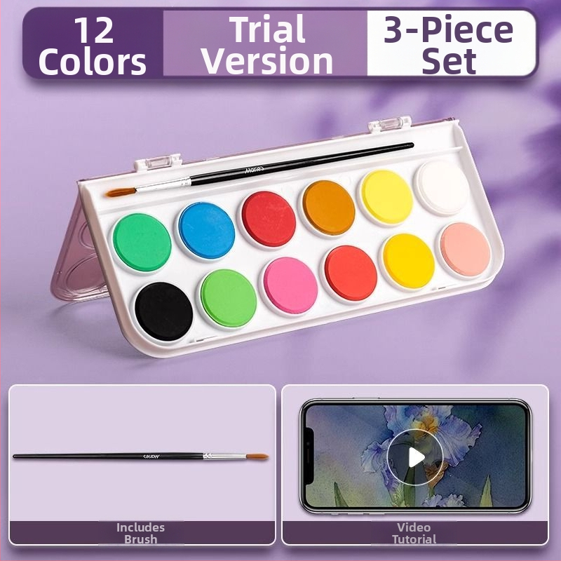 Set akvarel pre študentov — Marley/Marie's značka, materiál: akvarel, balenie: krabička, určenie: maľovanie vodovkami.