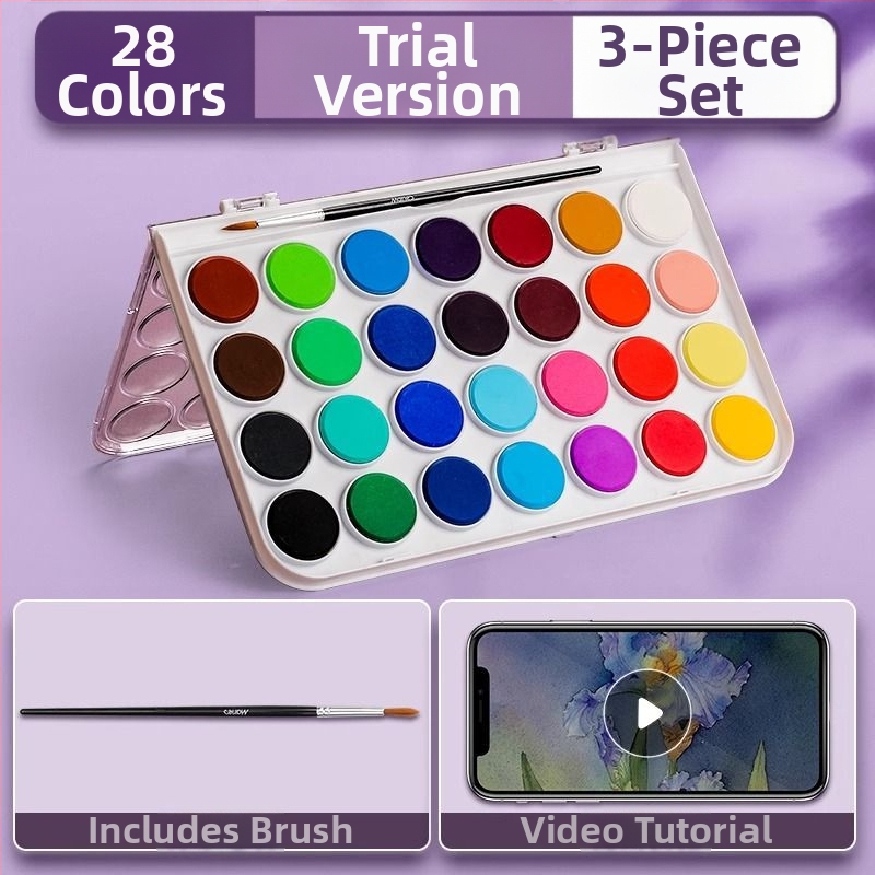 Set akvarel pre študentov — Marley/Marie's značka, materiál: akvarel, balenie: krabička, určenie: maľovanie vodovkami.