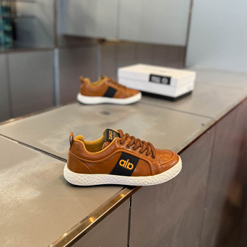 Muške tenisice s vezicama, casual stil, sintetička koža, niski gornji dio, okrugli vrh, proljeće