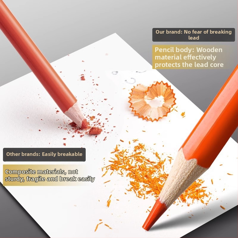 Deli vodou rozpustné farebné ceruzky v kovovej škatuľke pre študentov