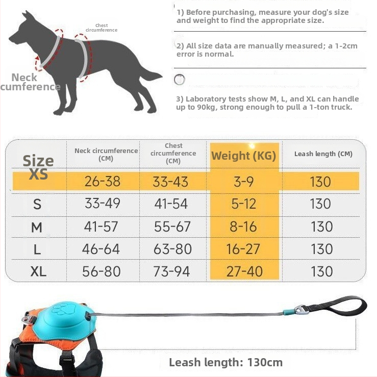 Prilagodljivi prsluk za pse, postroj za šetnju, za male i velike pasmine (Labrador, Zlatni retriver, Corgi)