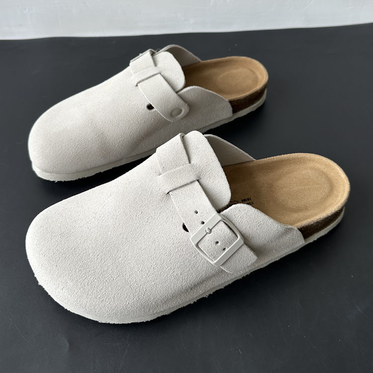 Férfi slip-on Birkenstock-stílusú cipő, felsőrész: tehén velúr, EVA talp, egy mozdulattal záródik, 2025-ös tavaszi megjelenés