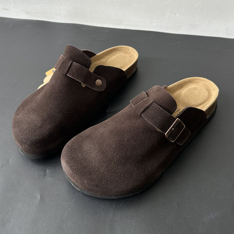 Férfi slip-on Birkenstock-stílusú cipő, felsőrész: tehén velúr, EVA talp, egy mozdulattal záródik, 2025-ös tavaszi megjelenés