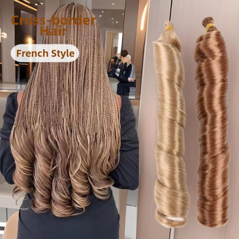 Kose s labavim valovima, prirodni stil, paruka od domaćeg svilenog materijala, bez bojenja ili perm