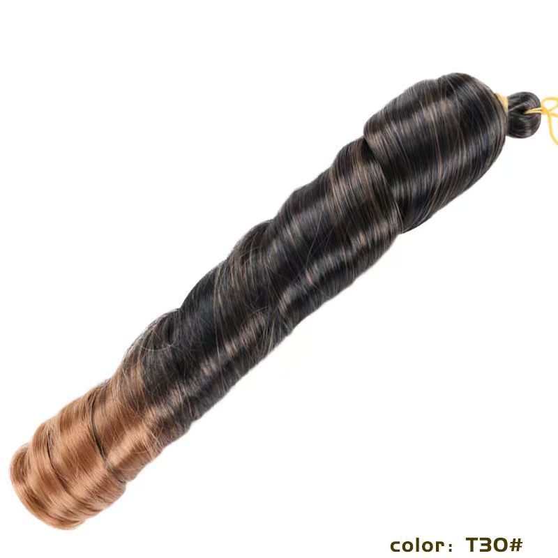 Kose s labavim valovima, prirodni stil, paruka od domaćeg svilenog materijala, bez bojenja ili perm