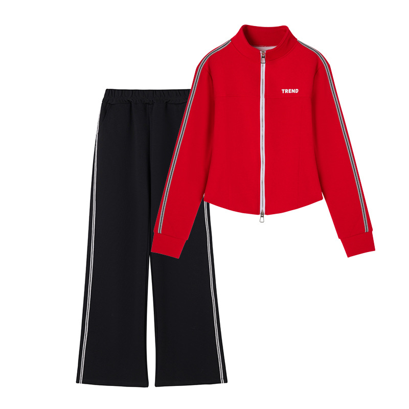 Lotus butterfly ženski set za kvadratni ples, sportsko- casual, s dugim rukavima i stojećim ovratnikom